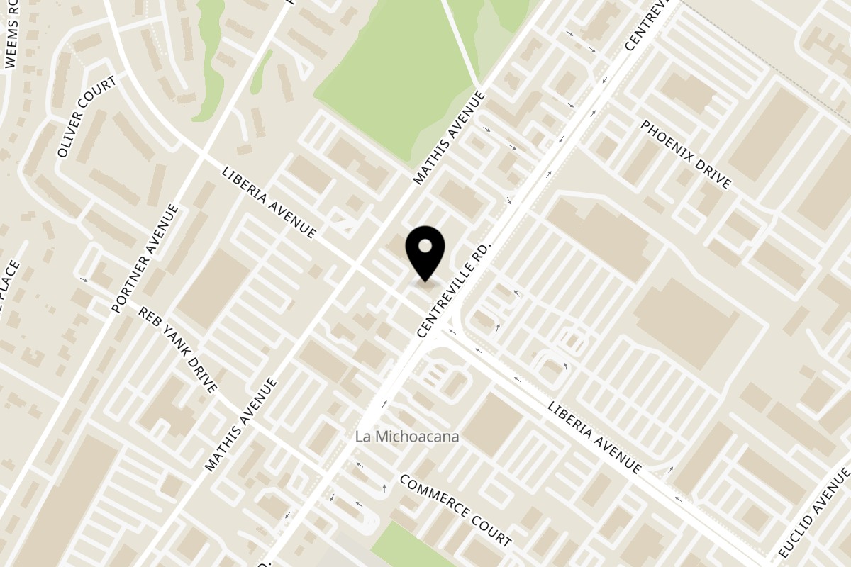 Map showing the location of Mi Casita Restaurant Manassas on 8828 Centreville Rd in Manassas